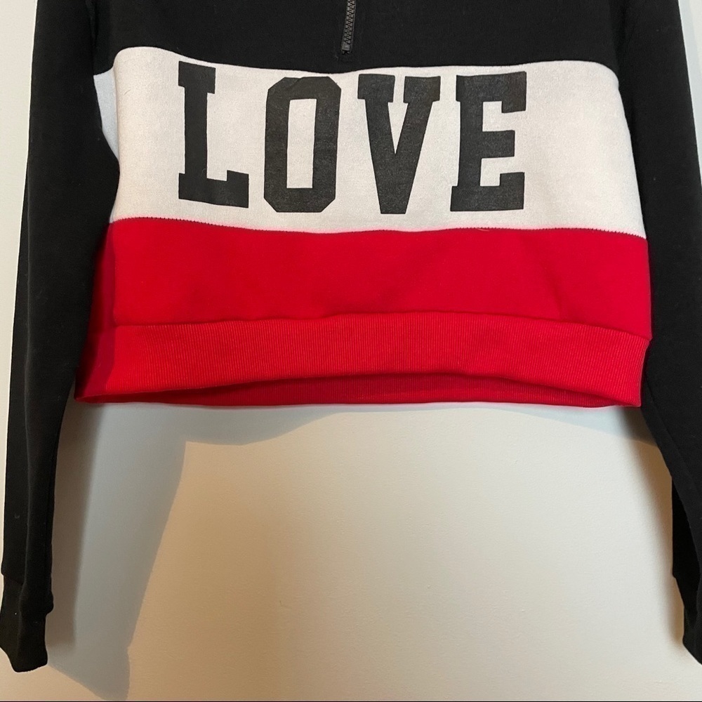 Roma Concept Cropped Long Sleeve “ LOVE” Shirt - Picture 5 of 9